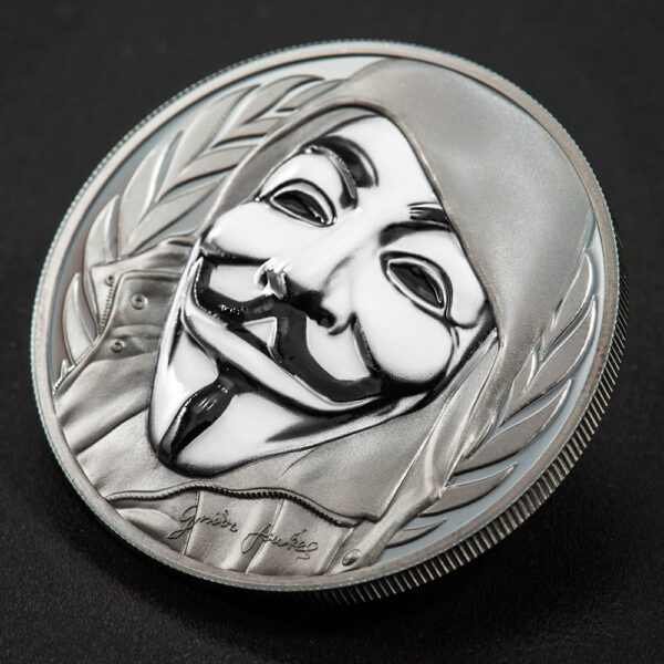 Guy fawkes mask V for Vendetta side