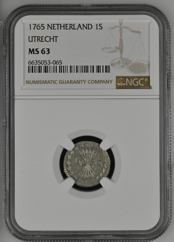 Utrecht bezemstuiver 1765 MS63 NGC