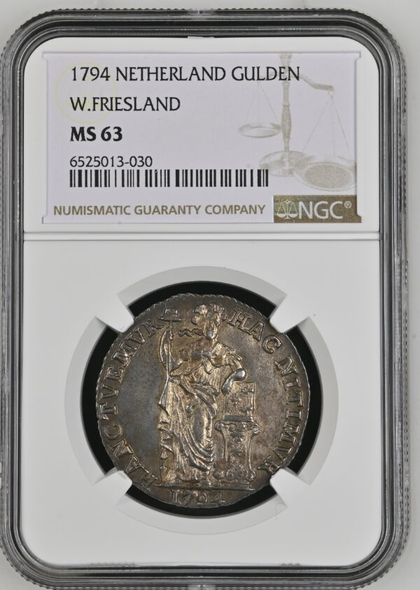 W.Friesland 1 Gulden 1794 MS63 NGC
