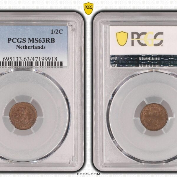 1/2 cent 1884 MS63 RB PCGS