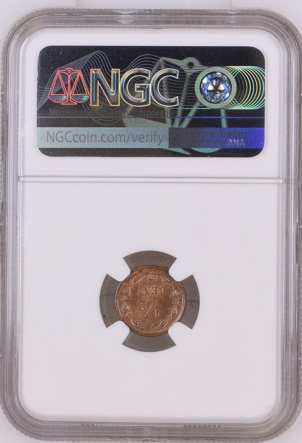1/2 cent 1885 MS64 red brown ngc