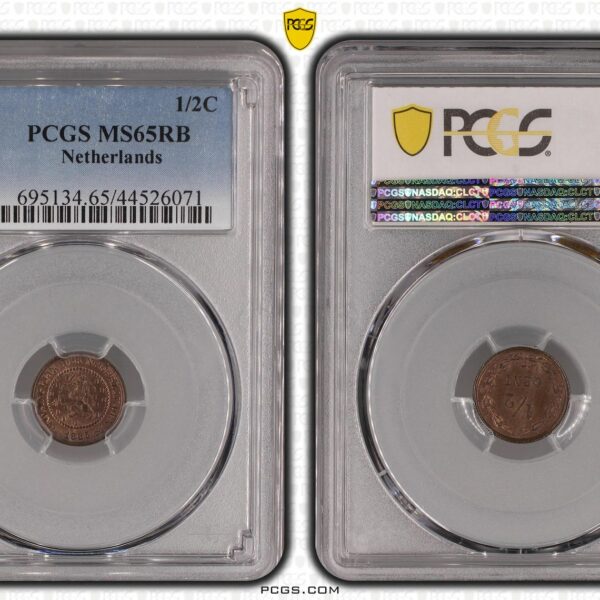 1/2 cent 1885 MS65 RB PCGS