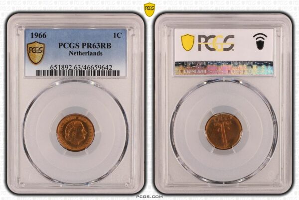 1 cent 1966 Proof PR63 RB PCGS
