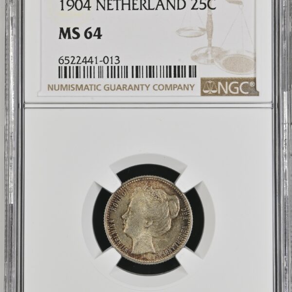 25 cent 1904 MS64 NGC