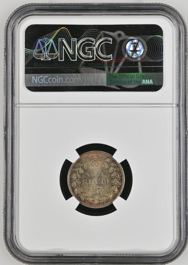 25 cent 1904 MS64 NGC