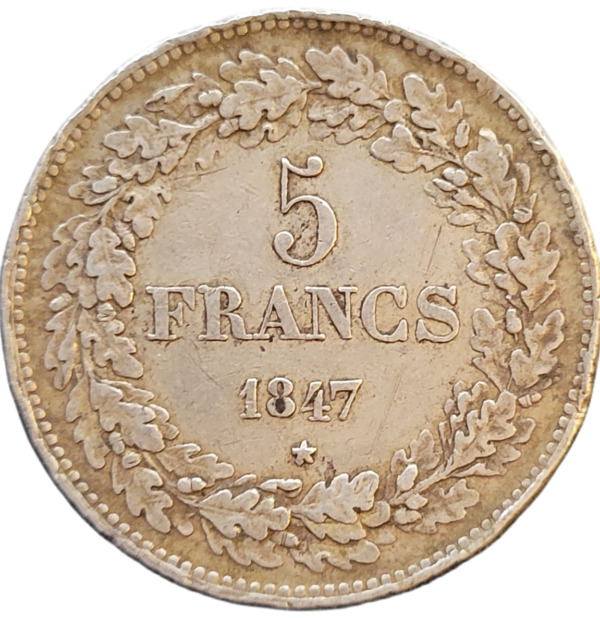 zilveren 5 franse franc
