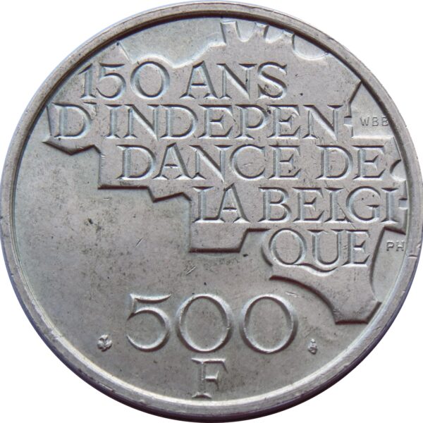 Zilveren 500 belgische franc