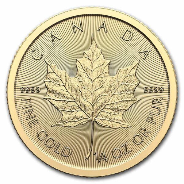 Gouden Canadian Maple Leaf 1/4 oz 2024