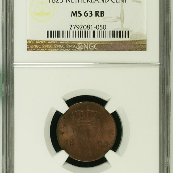 1 Cent 1823 Utrecht MS63 NGC