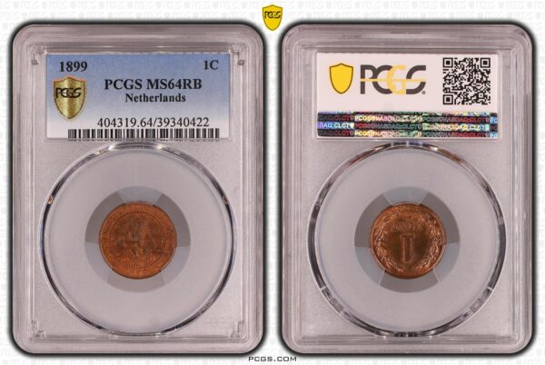 1 Cent 1899 MS64 RB PCGS