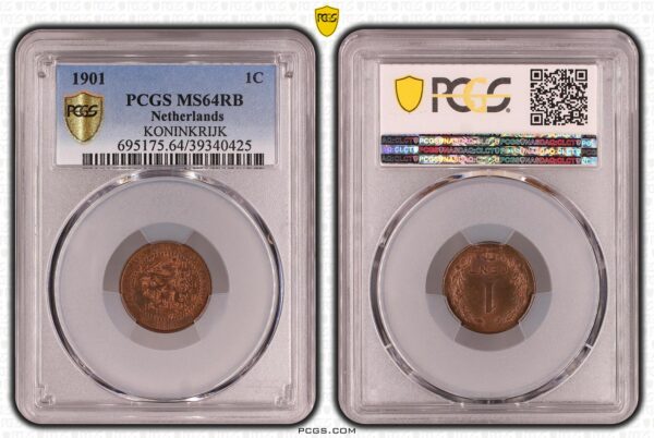 1 Cent 1901 K MS64 RB