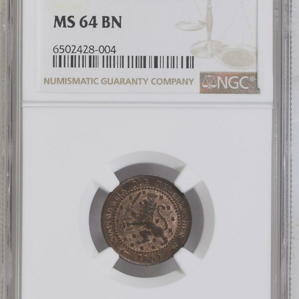 1 cent 1897 MS64 BN NGC Keydate