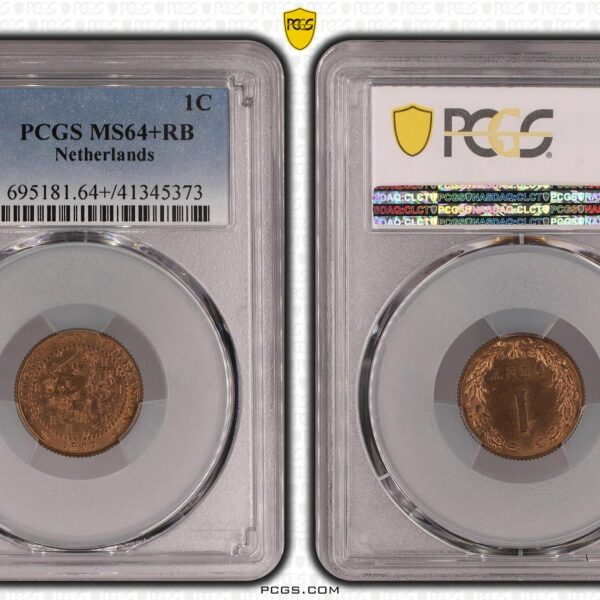 1 cent 1907 ms64+ RB PCGS gecertificeerd