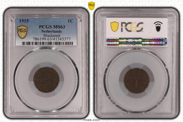 1 cent 1915 MS63 Blackened PCGS