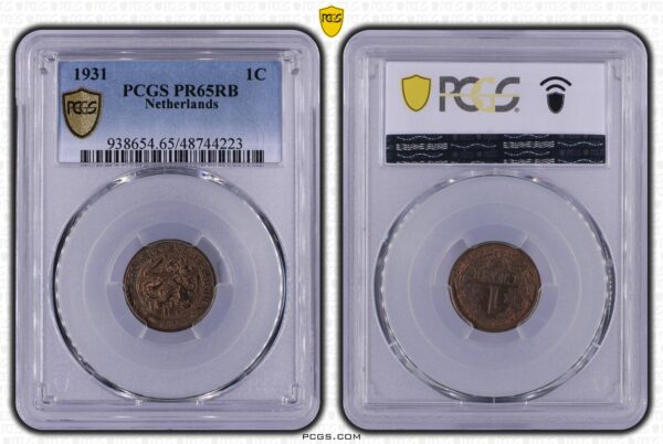 1 cent 1931 Proof PR65 RB PCGS