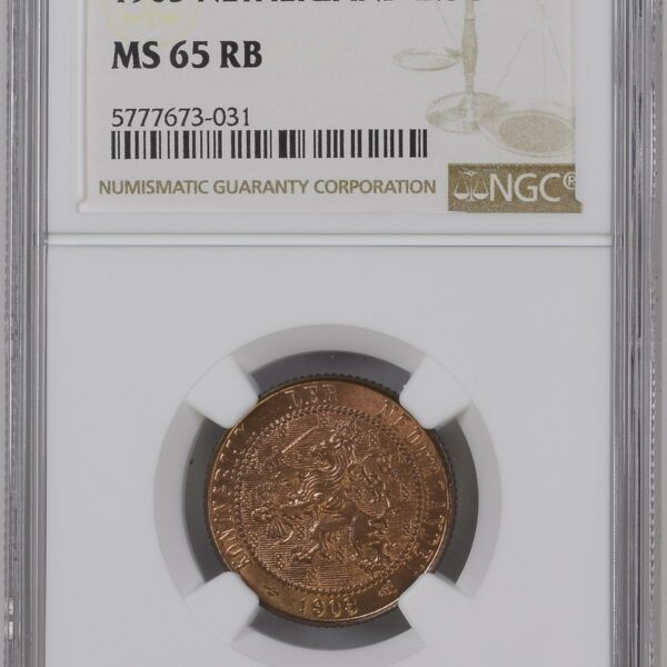 2 1/2 2.5 cent 1903 MS65 RB NGC