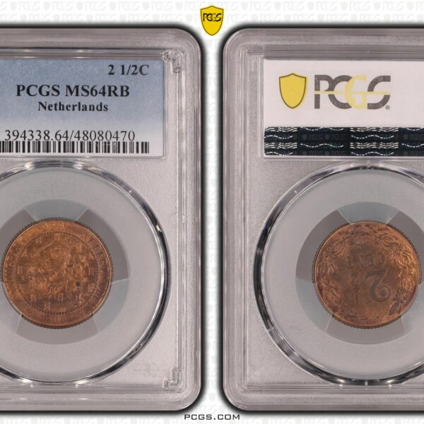 2 1/2 cent 1906 MS64 RB PCGS