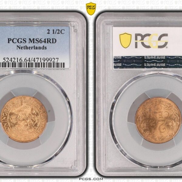 2 1/2 cent 1941 MS64 RD PCGS