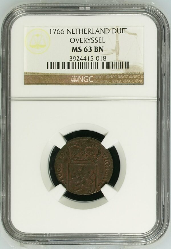 Prinsenduit 1766 NGC ms63 bn