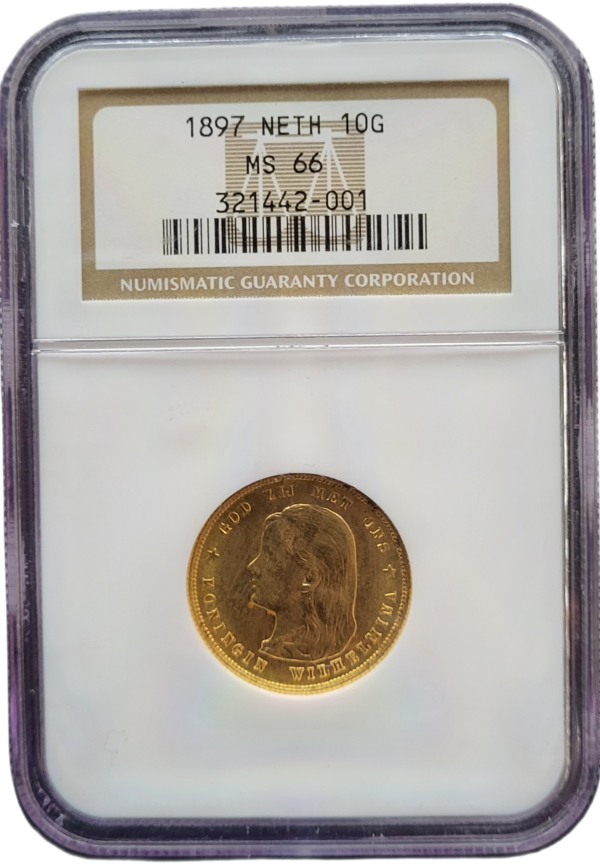 10 gulden 1897 ms66
