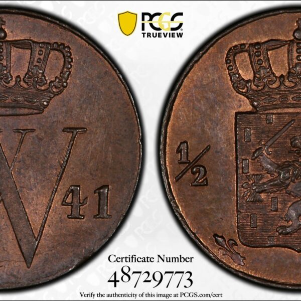 1/2 cent 1841 PCGS MS64 bn