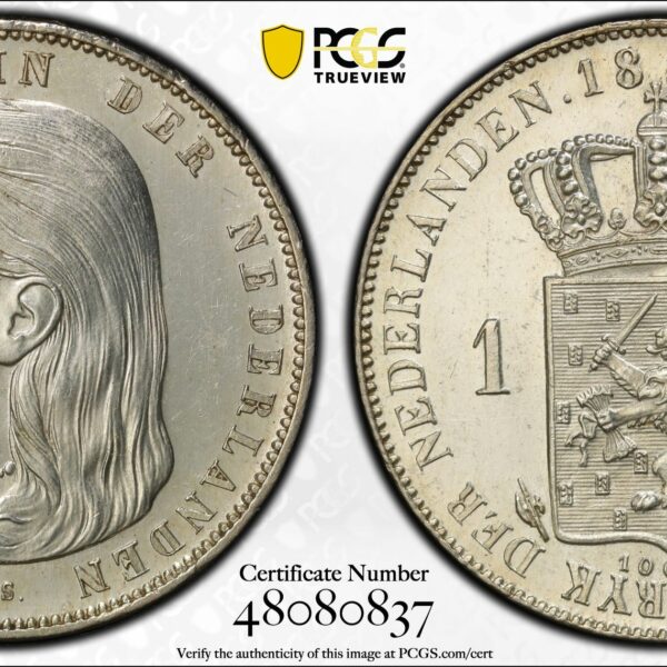 1 Gulden 1892 Proof pr63 pcgs