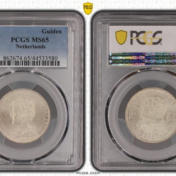 1 gulden 1917 MS65 PCGS Top Pop