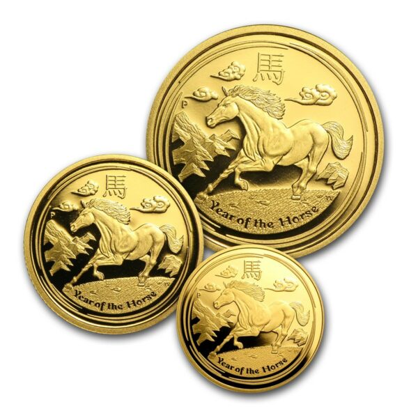 year of the horse proof set coin