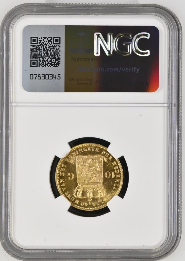 10 gulden 1840 NGC MS62.1 scaled