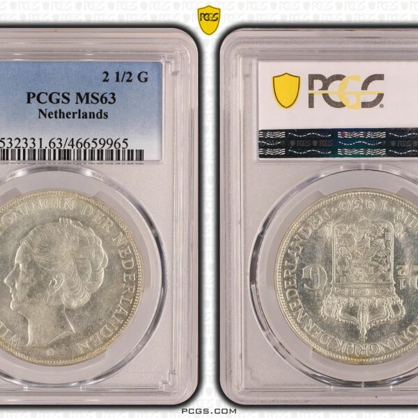 2 1/2 gulden 1930 MS63 PCGS