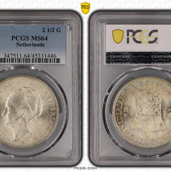 2 1/2 gulden 1940 MS64 PCGS