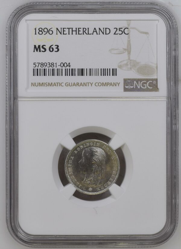 25 cent 1896 MS63 NGC