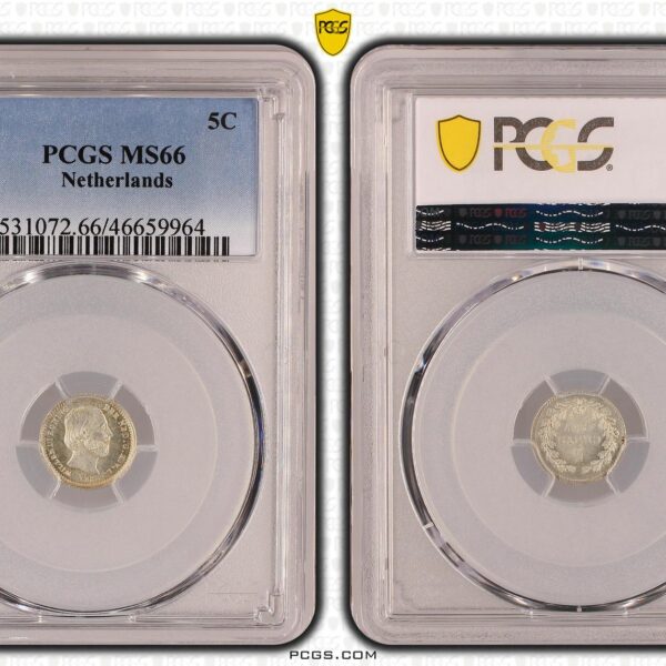 5 cent 1887 MS66 PCGS gecertificeerd