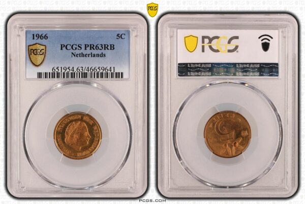 5 cent 1966 Proof PR63RB PCGS