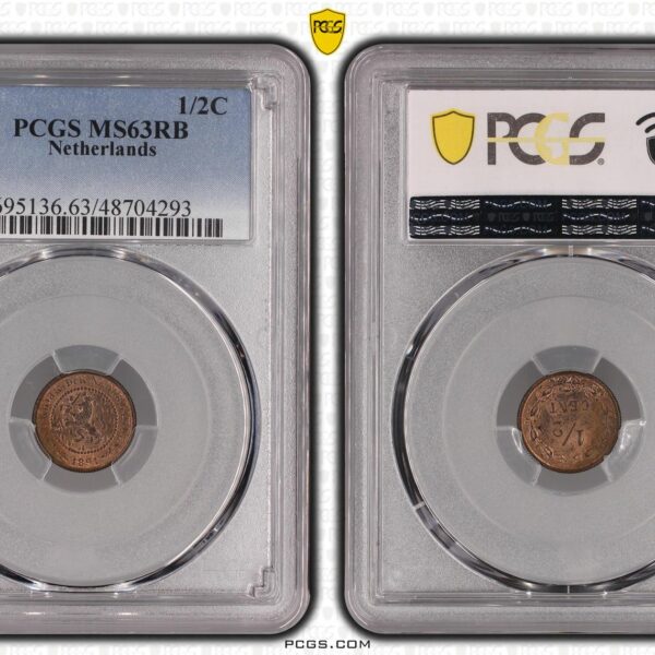 1/2 cent 1891 ms63 rb pcgs