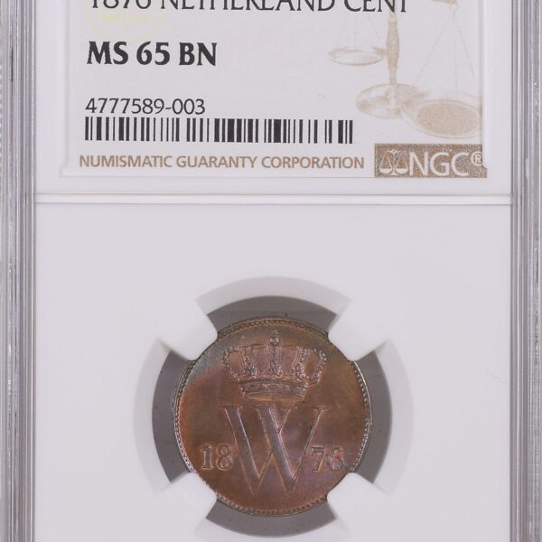 1 cent 1876 MS65 BN PCGS gecertificeerd