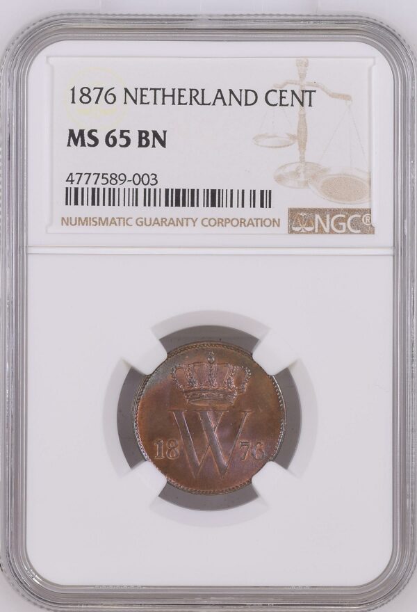 1 cent 1876 MS65 BN PCGS gecertificeerd