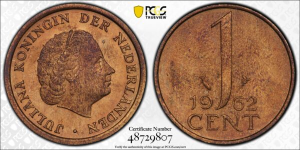 1 cent 1962 proof pr63 rb L.S. Beuth coll. PCGS