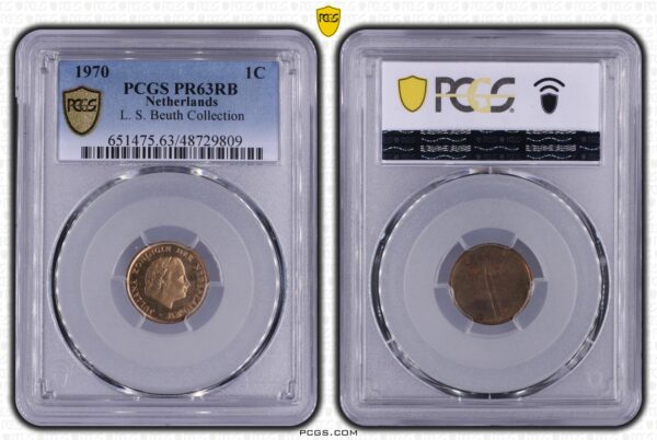 1 cent 1970 proof pr63 rb L.S. Beuth coll. PCGS