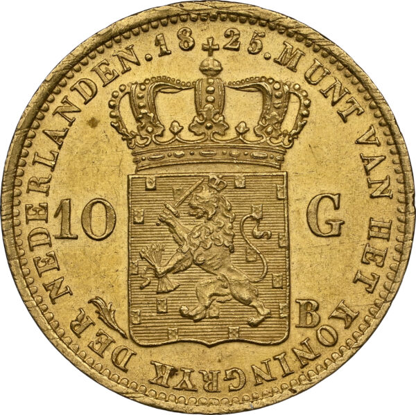 10 gulden 1825 Brussel MS64 az scaled