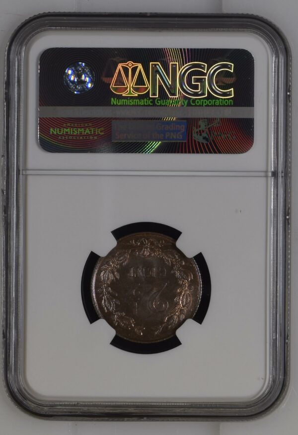 2 1/2 cent 1881 MS65 RB NGC Top pop