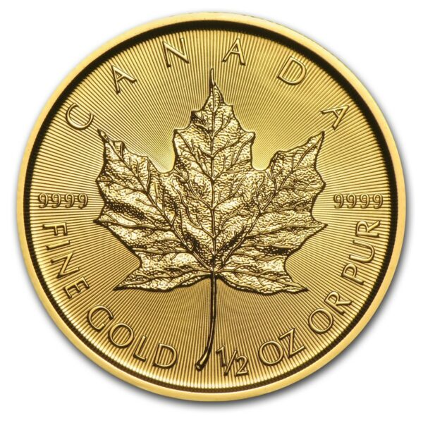 Gouden Canadian Maple Leaf 1/2 oz 2018