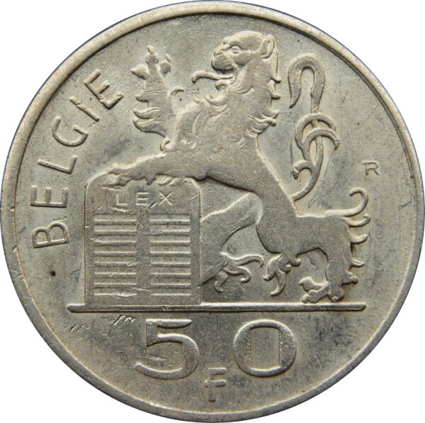 zilveren 50 belgische franc