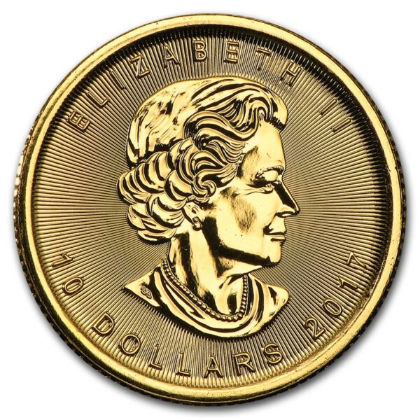 Gouden Canadian Maple Leaf 1/4 oz 2017