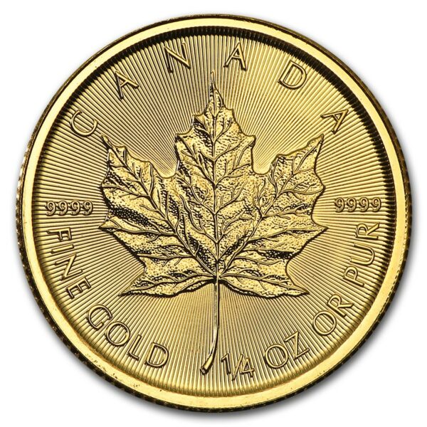 Gouden Canadian Maple Leaf 1/4 oz 1984