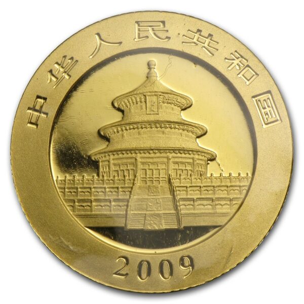 Gouden Chinese Panda 1/10 oz 2009