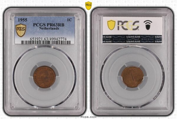 1 cent 1955 Proof PR63 RB PCGS