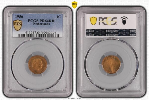 1 cent 1956 Proof PR64 RB PCGS