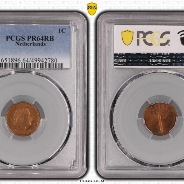 1 cent 1963 Proof PR64 rb PCGS Top Pop