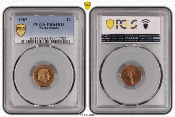 1 cent 1967 Proof PR64RD PCGS Top Pop